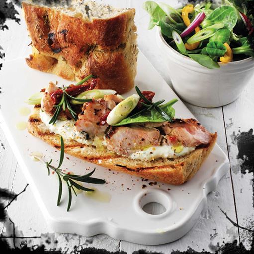 Italian Focaccia Chicken Burger